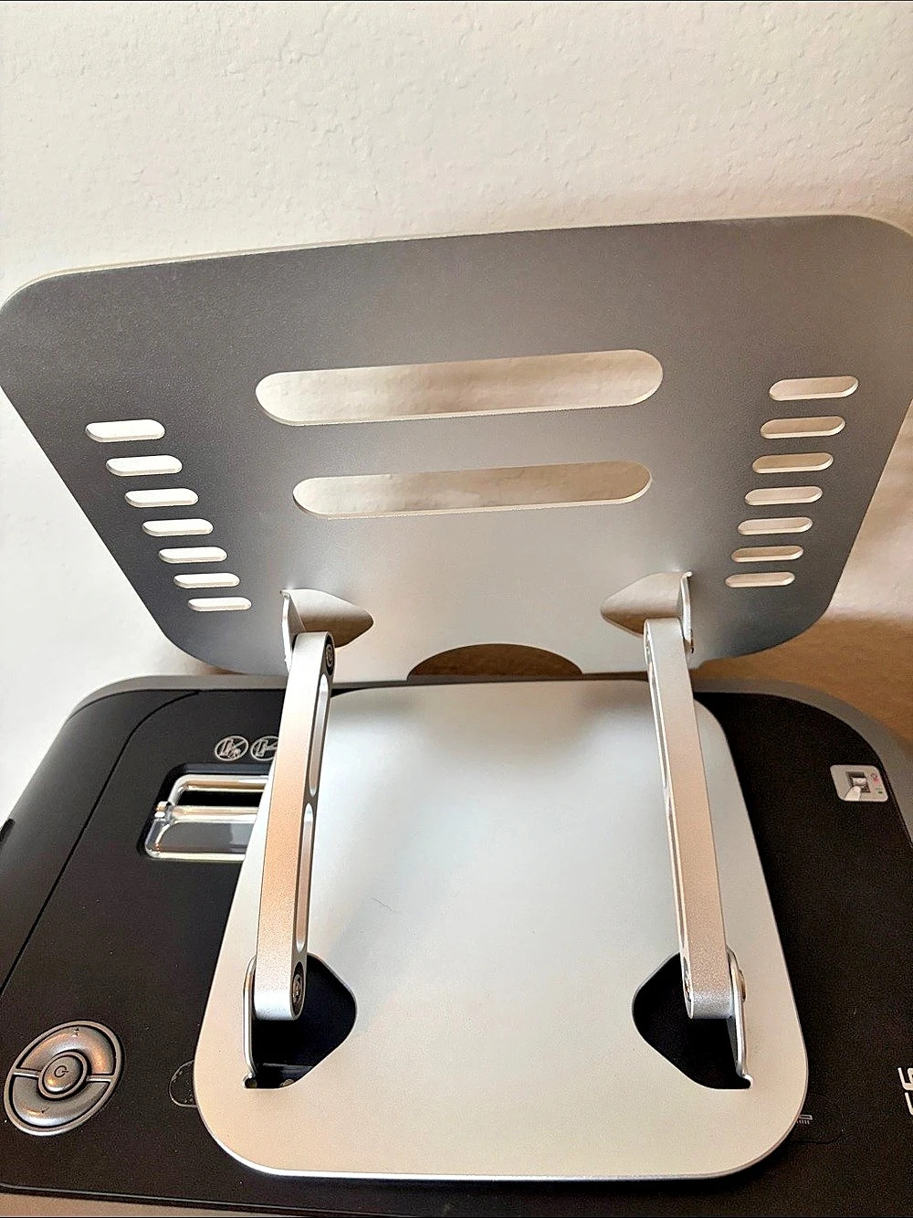 Adjustable Laptop Stand Silver & Black